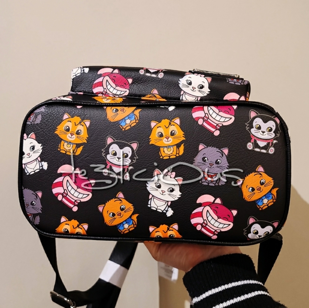 DISNEY PARKS LOUNGEFLY CATS BACKPACK - Picture 6 of 8